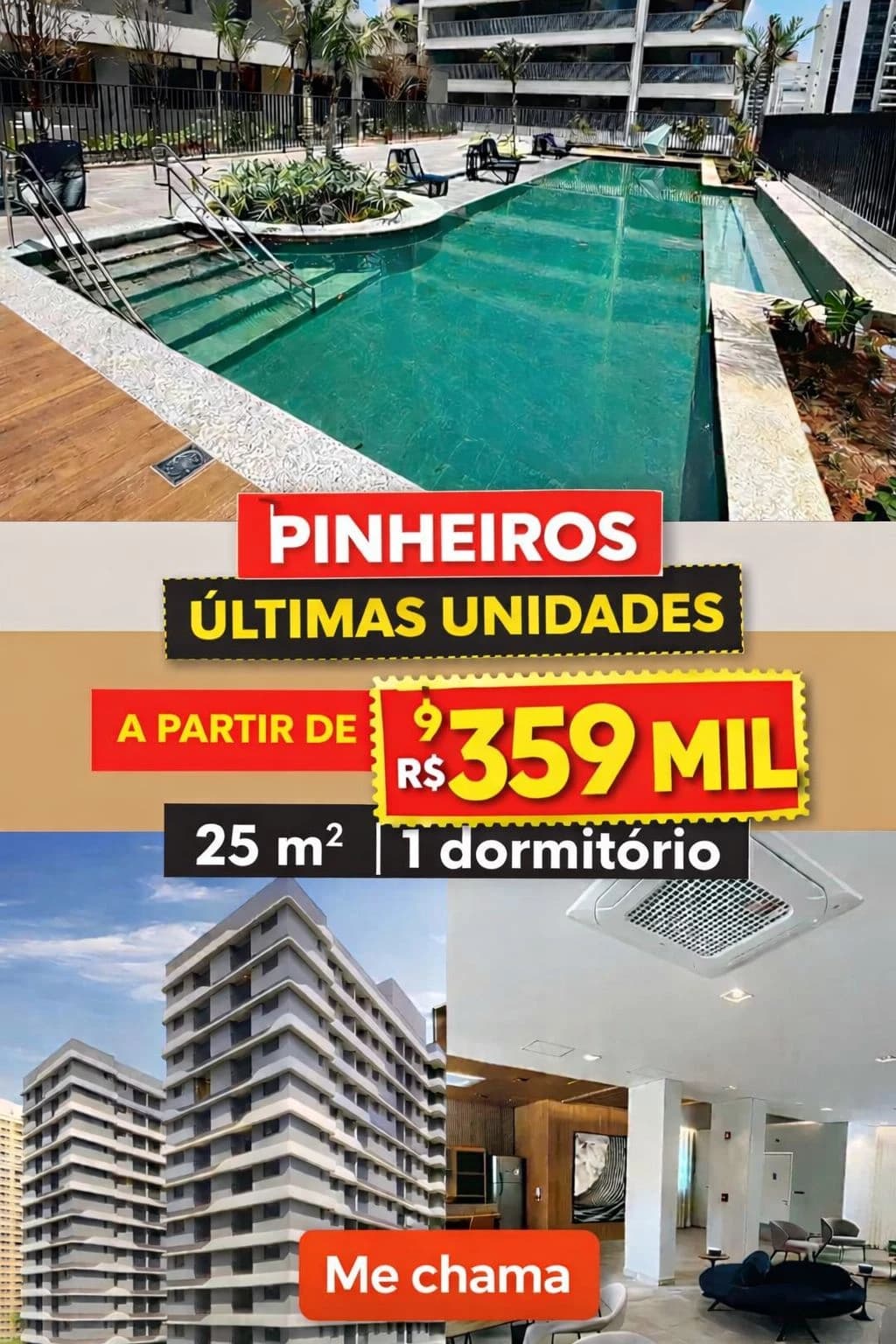 Nex Teodoro 1 dorm a partir de 359 HIS excelente para morar ou investir